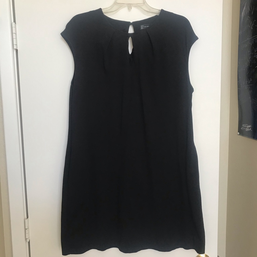 New York and company black 100% cotton dress